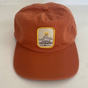 National Geographic baseball cap, one size, burnt orange